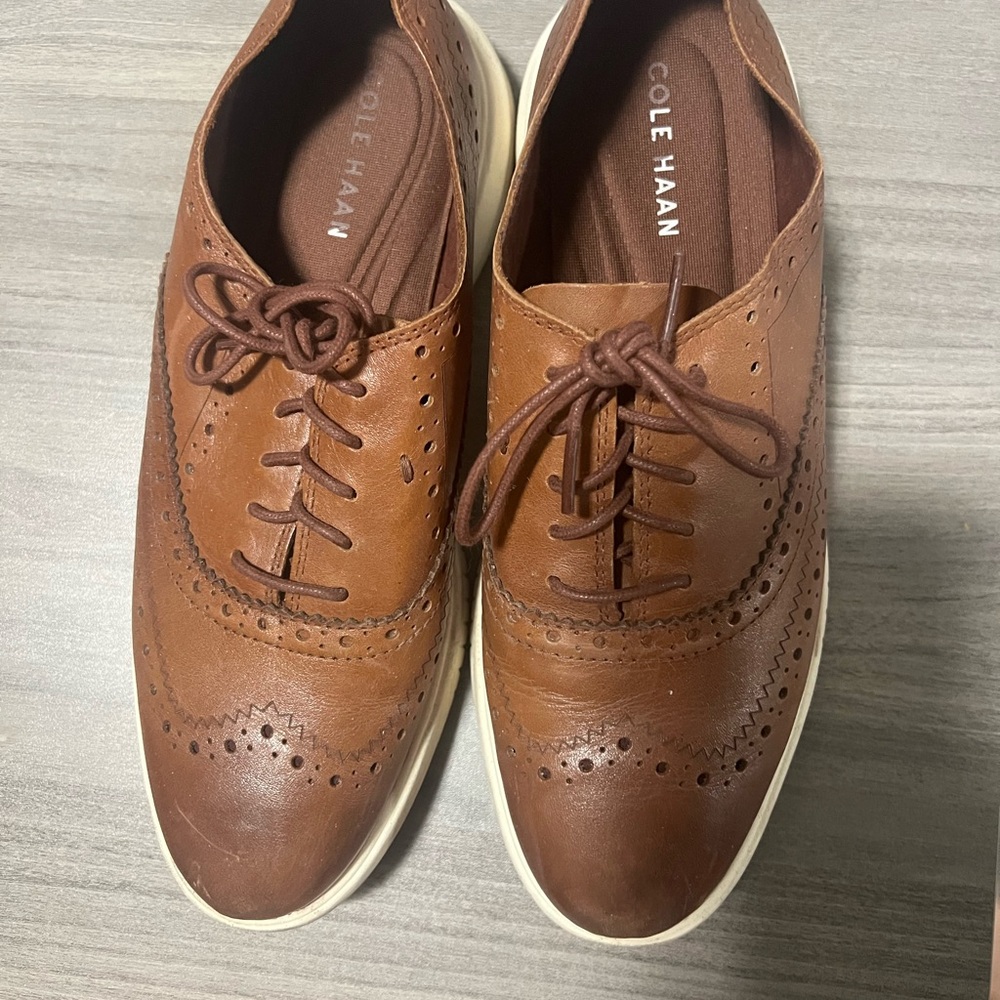 Cole Haan Women's Brown Leather Work Shoes